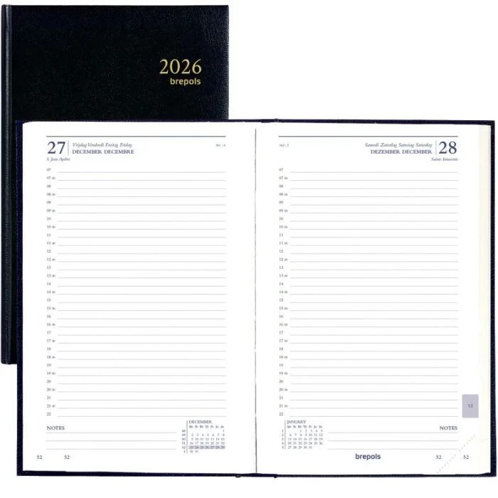 Agenda Journalier 2026 - Carré Saturnus BREPOLS