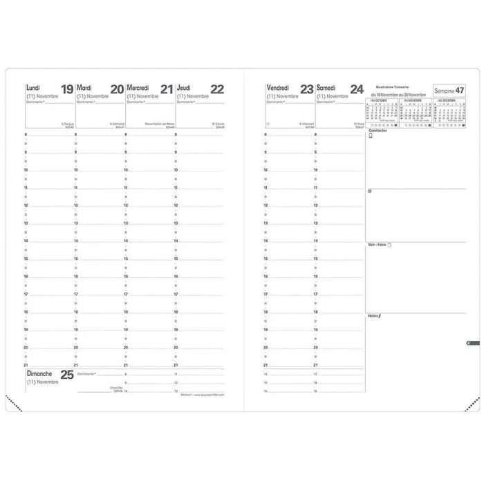 Recharge pour agenda 2026 - 160 x 240 mm QUO VADIS Ministre