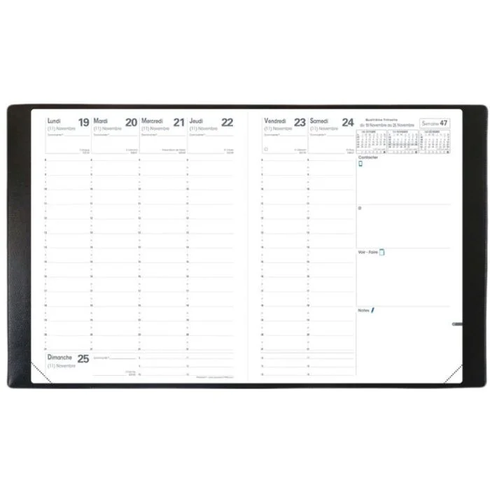 Agenda Semainier 2026 QUO VADIS Président - 210 x 270 mm