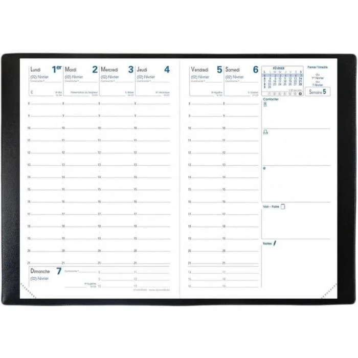 Agenda 2025/2026 avec répertoire - 10 x 15 cm QUO VADIS Universitaire