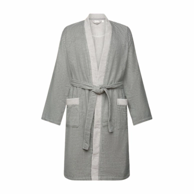 Peignoir Esprit Homme Double Rayure Anthracite