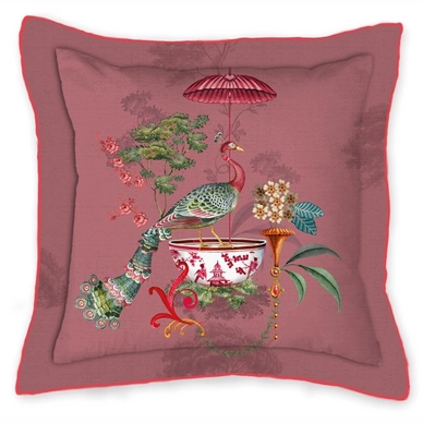Coussin Décoratif Pip Studio Chinese Porcelain Carré Rose (45 x 45 cm)