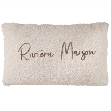 Coussin Décoratif Rivièra Maison Teddy Off-white (30 x 50 cm)