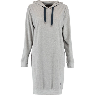 Chemise de Nuit Cawö 820 Uni Longsize Hoodie Women Gris Bleu