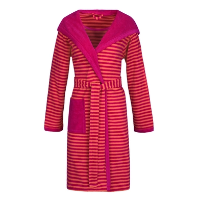 Peignoir Esprit Women Striped Hoody Raspberry