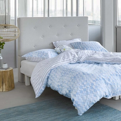 Housse de Couette Esprit Krisa Blue Satin de Coton