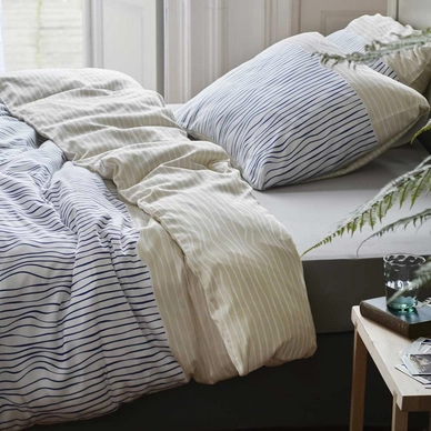 Housse de Couette Esprit Linar Blue Satin de Coton