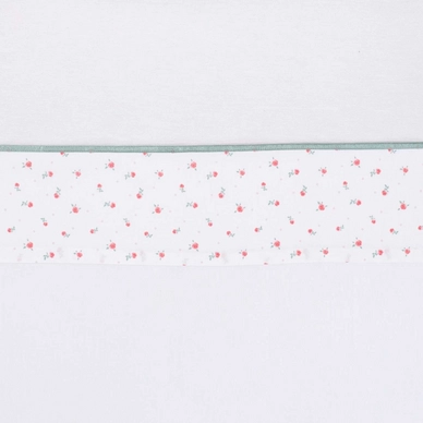 Drap Lit Bébé Briljant Fleur Blanc