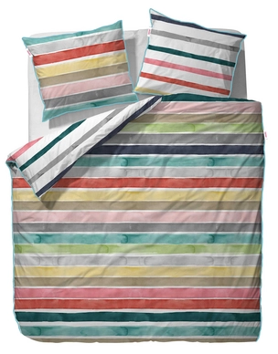 Taies d'oreiller Esprit Iva Multi Satin de Coton (50 x 75 cm)