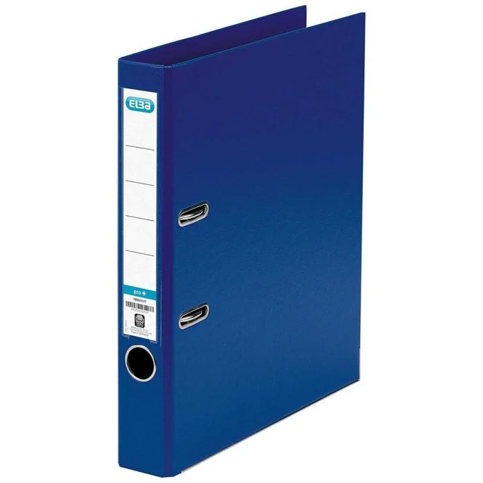 Classeur à levier en PP - Dos 50 mm - Bleu ELBA Smart Pro+