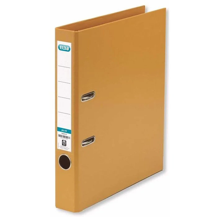 Classeur à levier en PP - Dos 50 mm - Orange ELBA Smart Pro+