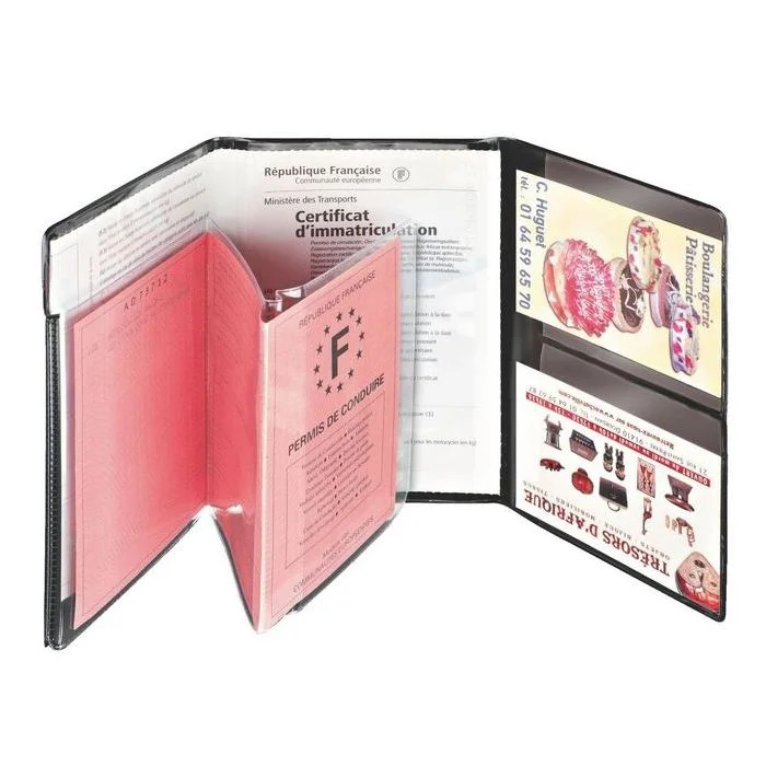 Pochette de protection Papiers de voiture - 145 x 95 mm OXFORD Triple