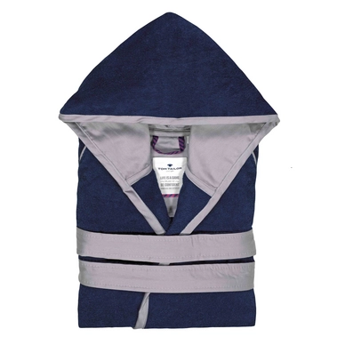 Peignoir Tom Tailor Feel Good Bleu Foncé/ Gris