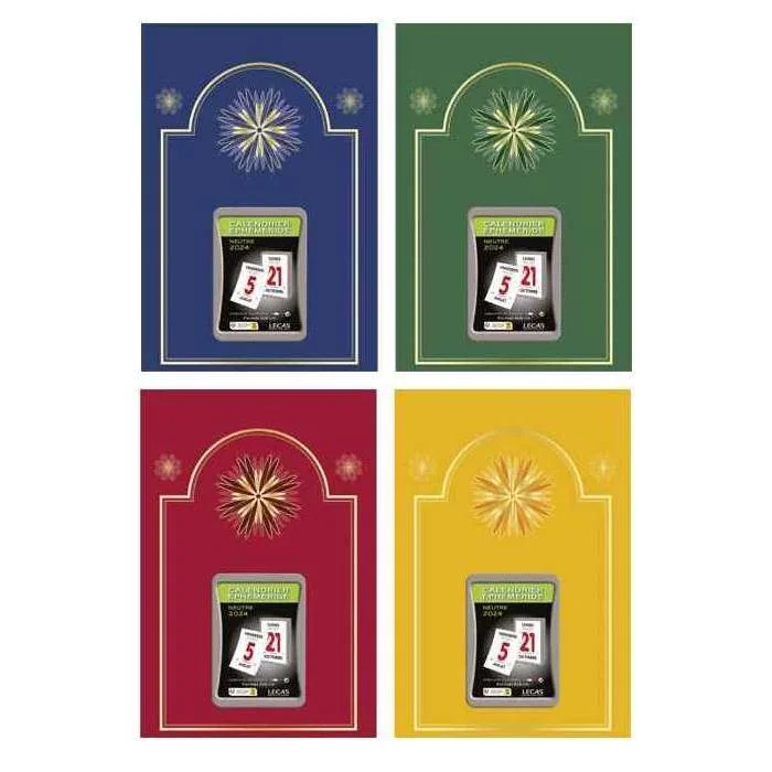 Bloc éphéméride 2026 sur plaque - 60 x 90 mm LECAS