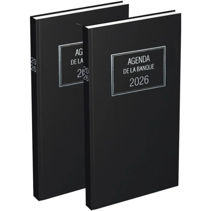 Agenda banquier Journalier 2026 2 volumes - 150 x 340 mm LECAS