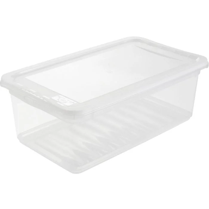 Boite de rangement à couvercle - 5,6 litres - Transparente KEEEPER