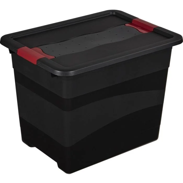 Bac de rangement avec couvercle - 24 litres - Graphite KEEEPER