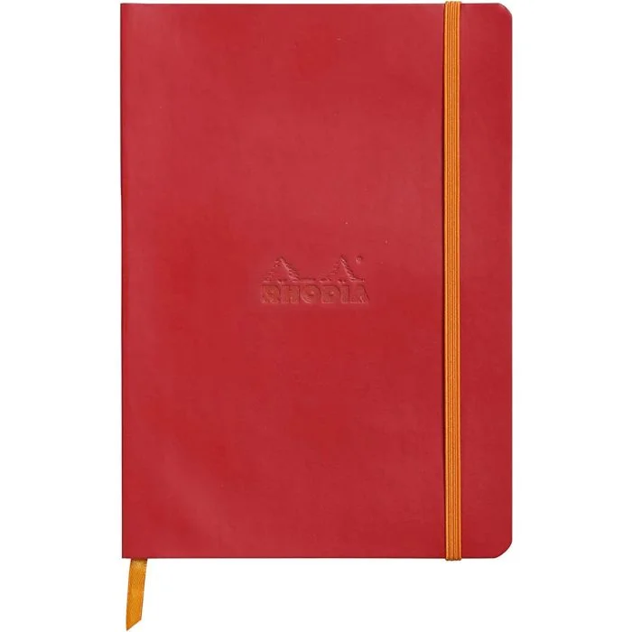 Carnet de Notes RHODIARAMA - Pages lignées A5 - Rouge RHODIA