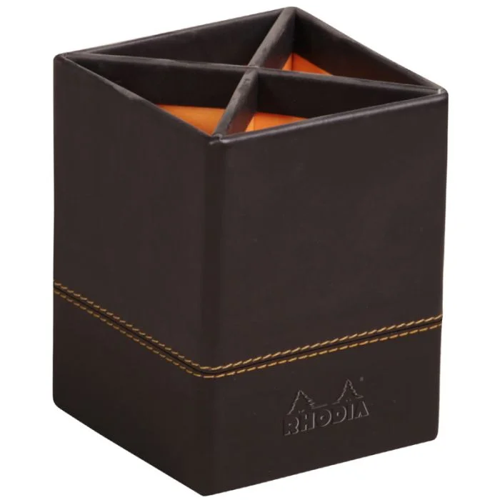 Pot à crayons 4 compartiments - Noir RHODIA