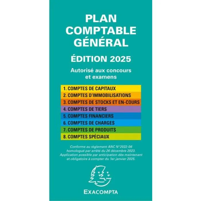Plan Comptable Général - 36 pages EXACOMPTA