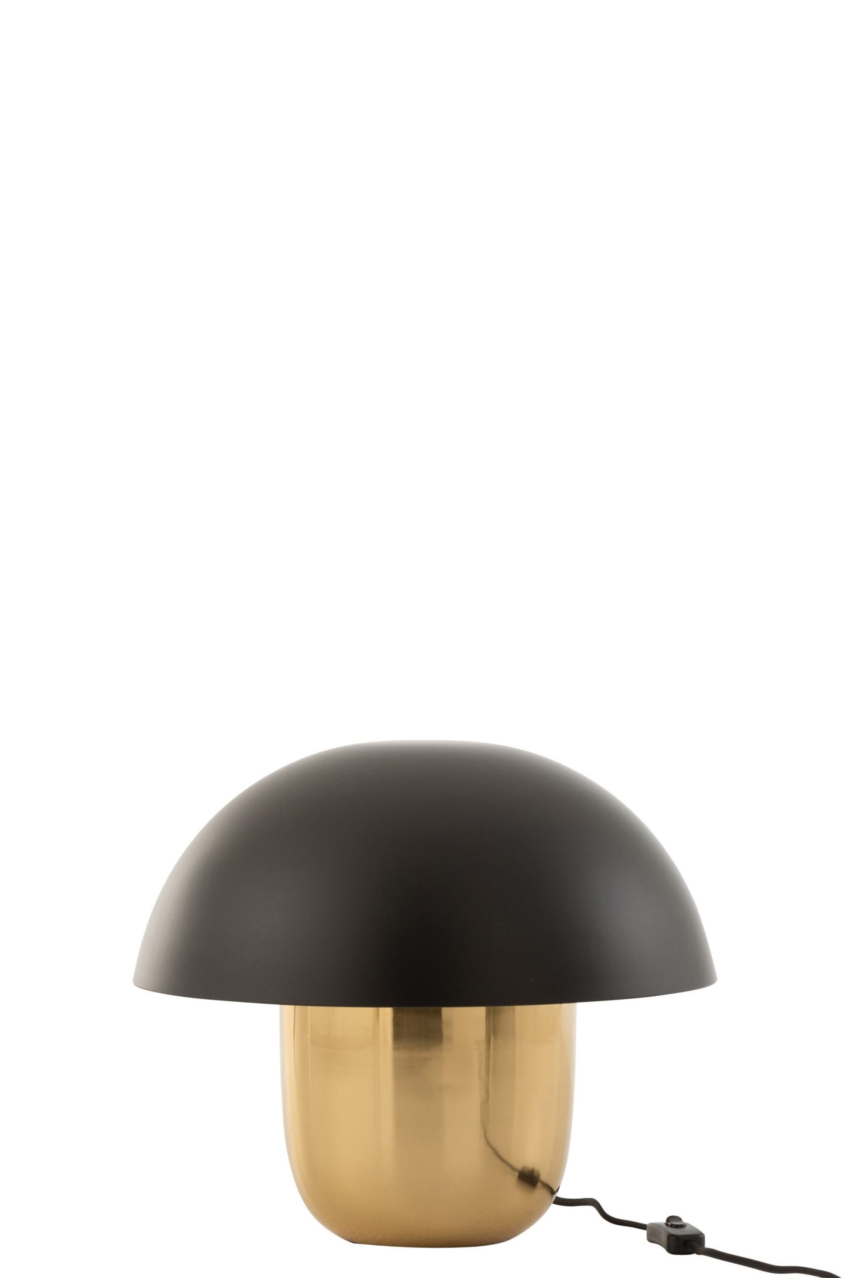 Lampe champignon metal noir/or small