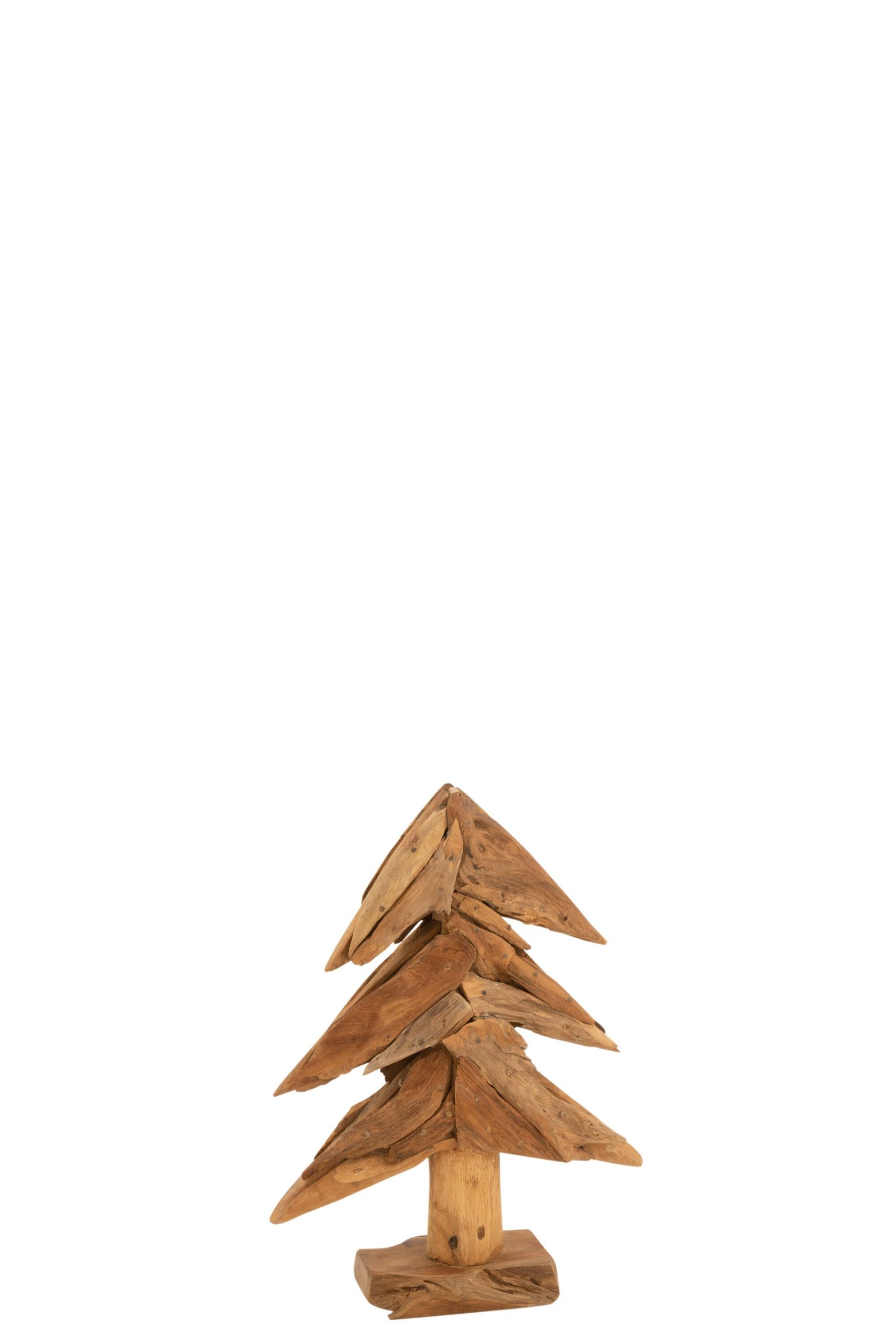 Arbre morceaux bois teck naturel large