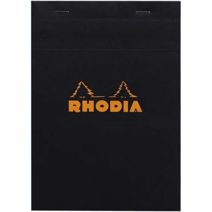 Bloc-Notes quadrillé - 148 x 210 mm A5 RHODIA N°16 Couverture Noire