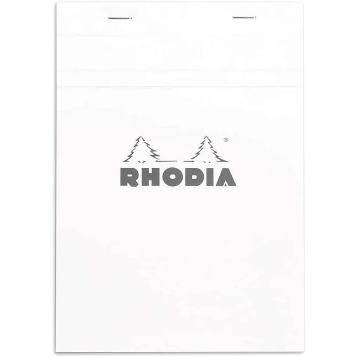 Bloc-Notes quadrillé - 148 x 210 mm A5 RHODIA N°16 Couverture Blanc