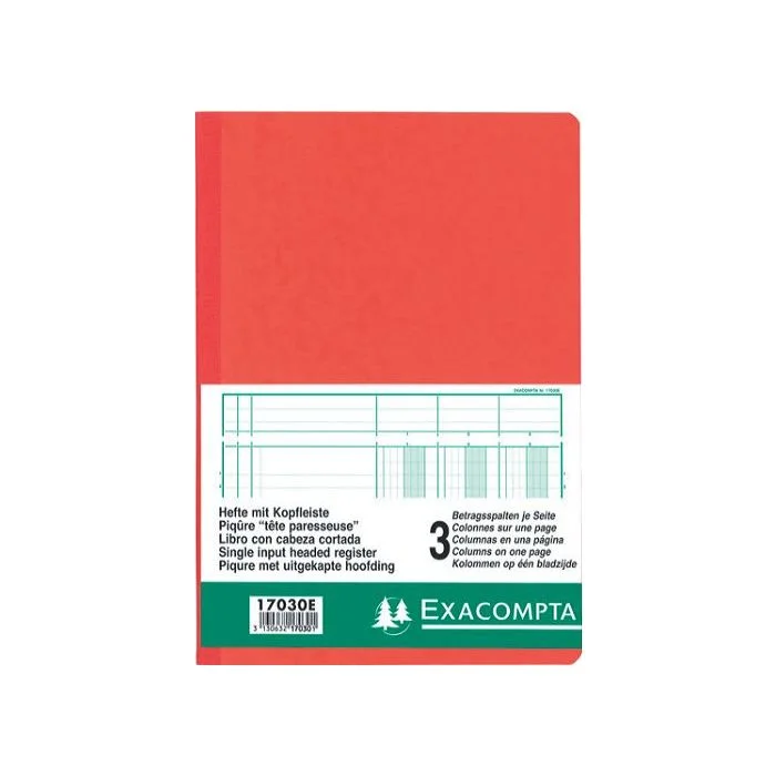 EXACOMPTA Registre 3 colonnes 297 x 210 mm