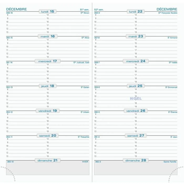 Agenda Semainier de poche 2026 EXACOMPTA SL17 - 175 x 90 mm