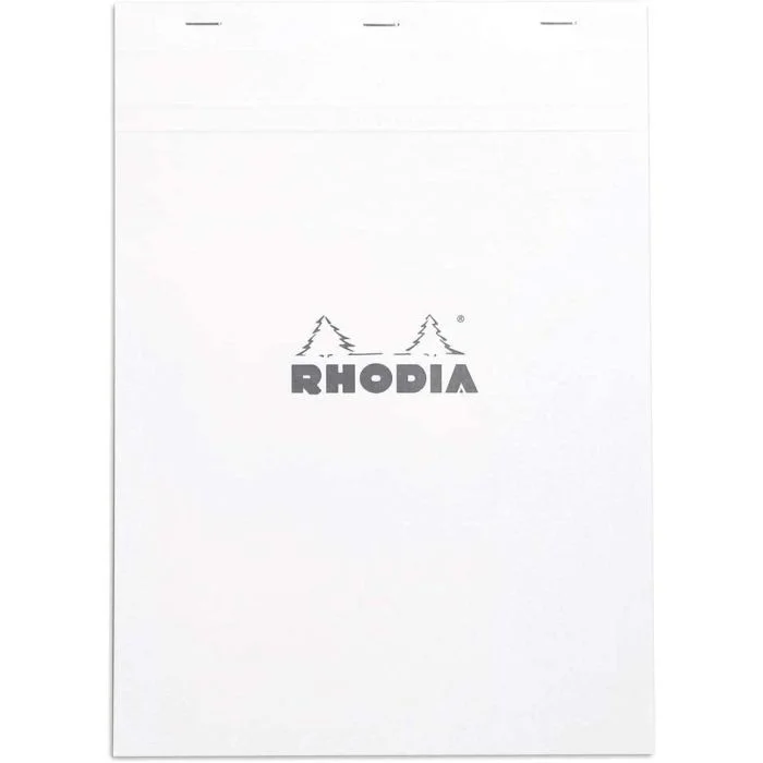 Bloc-Notes quadrillé - 210 x 297 mm A4 RHODIA N° 18 Couverture Blanc