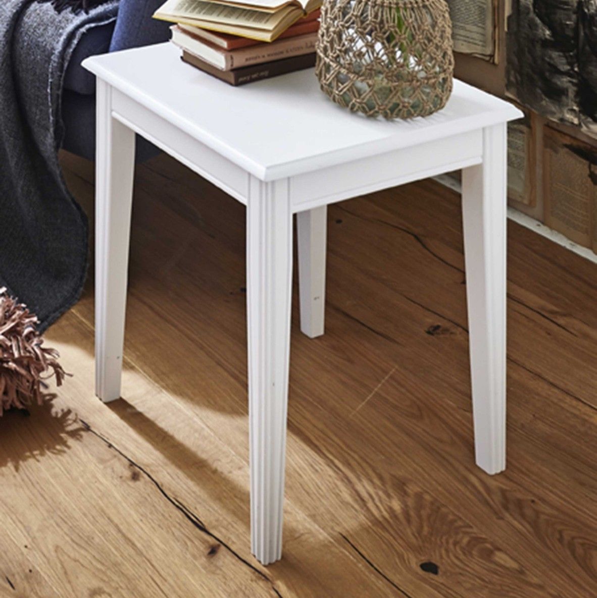 Table d'appoint | 45 x 45 x 51 cm | High Gloss White