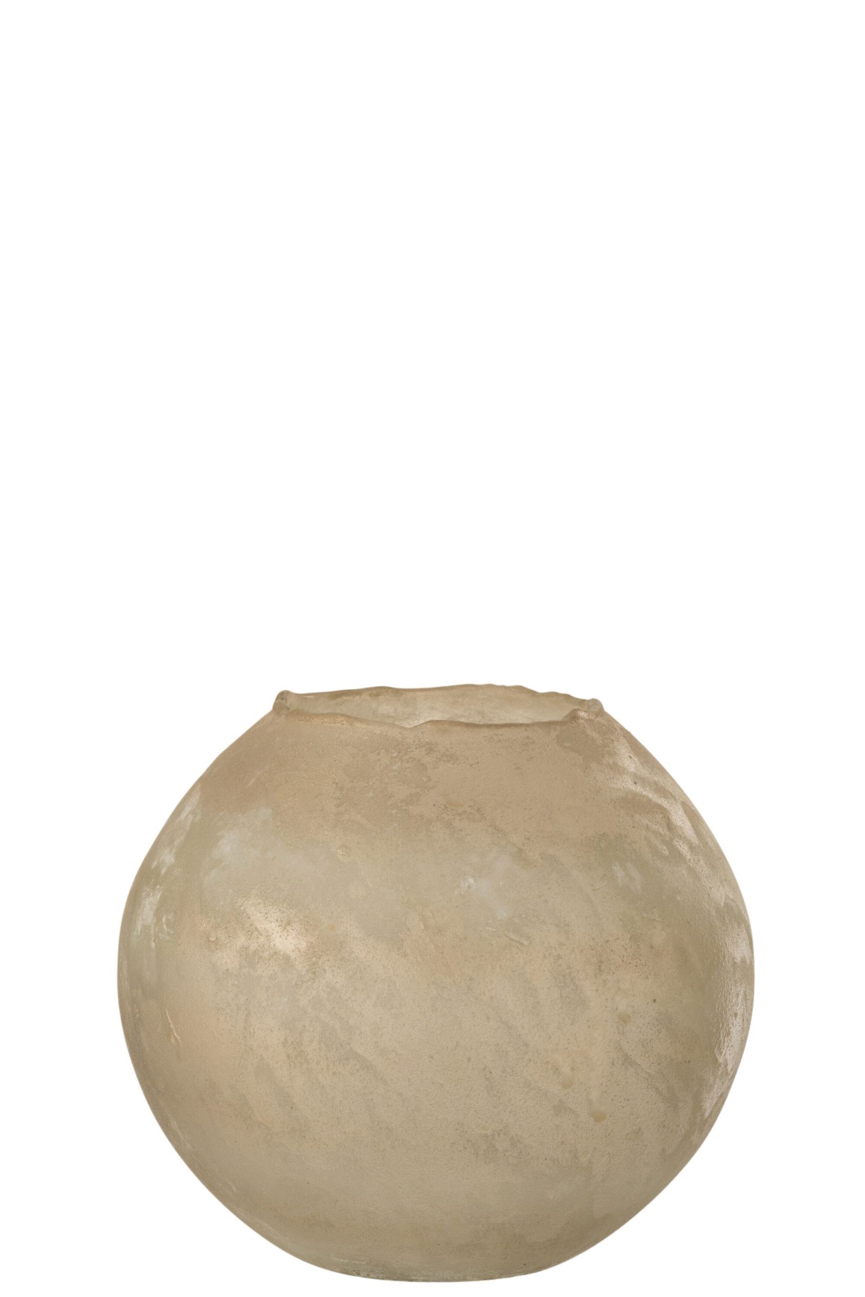 Vase soda rond verre or large