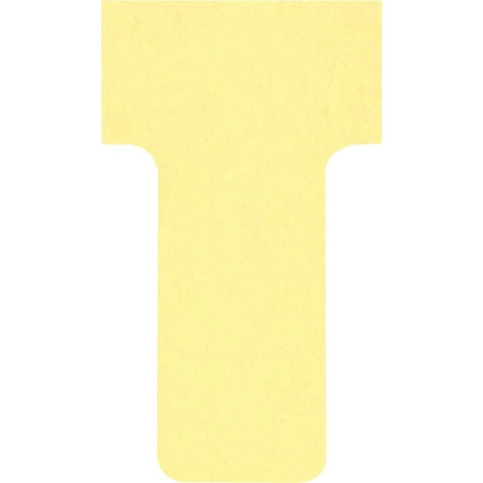 Fiches T - Indice 1 / 28 mm - Jaune NOBO Lot de 100