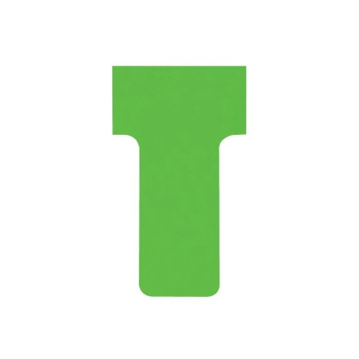 Fiches T - Indice 1 / 28 mm - Vert NOBO Lot de 100