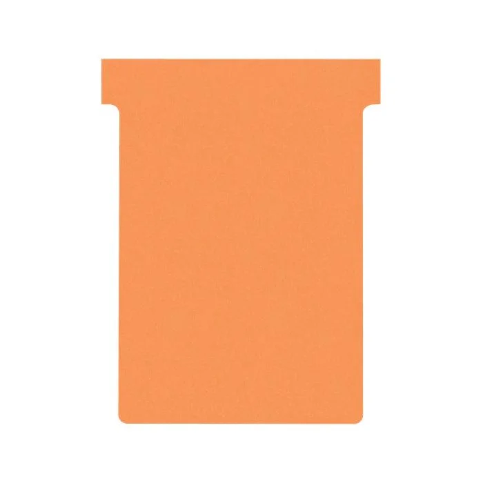 Fiches T - Indice 3 / 92 mm - Orange NOBO Lot de 100