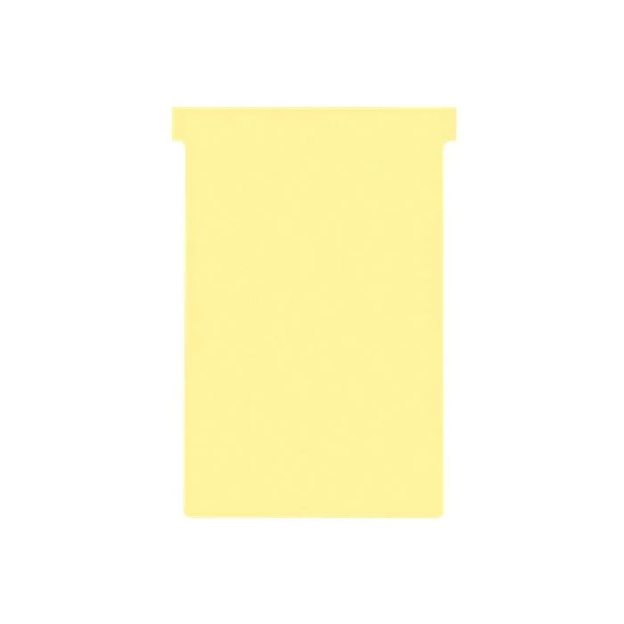 Fiches T - Indice 4 / 124 mm - Jaune NOBO Lot de 100