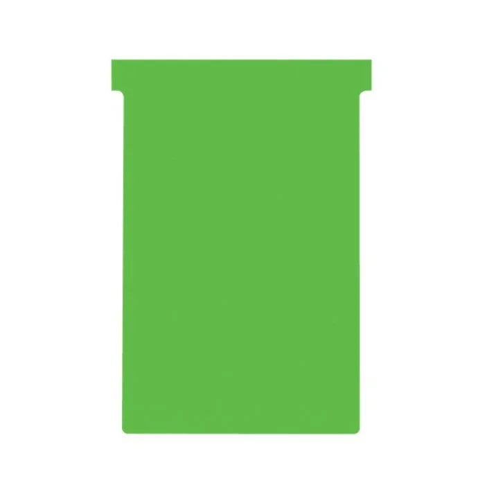 Fiches T - Indice 4 / 124 mm - Vert NOBO Lot de 100