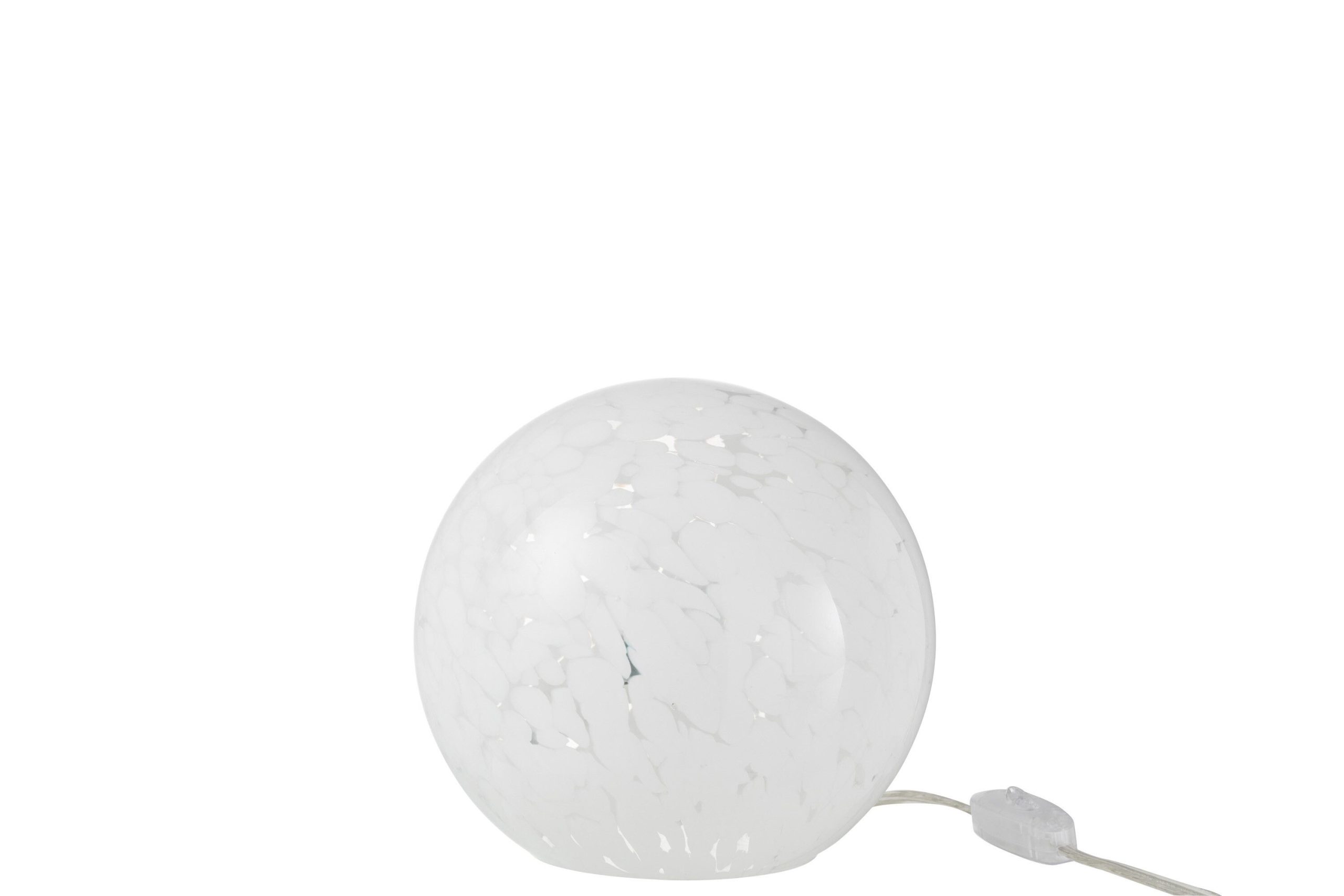 Lampe dany taches rond verre blanc small