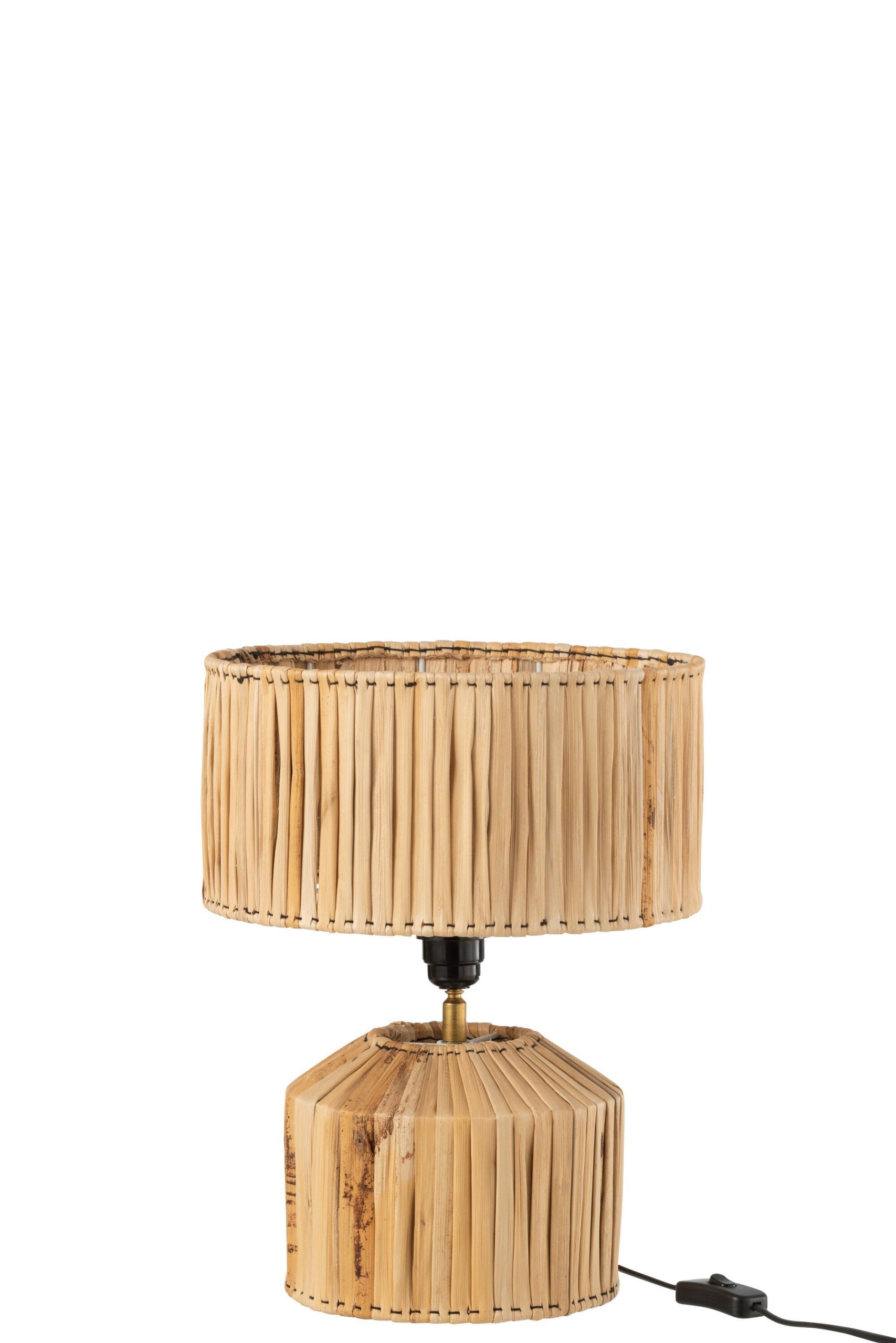 Lampe de chevet hanna en feuilles de bananier nature