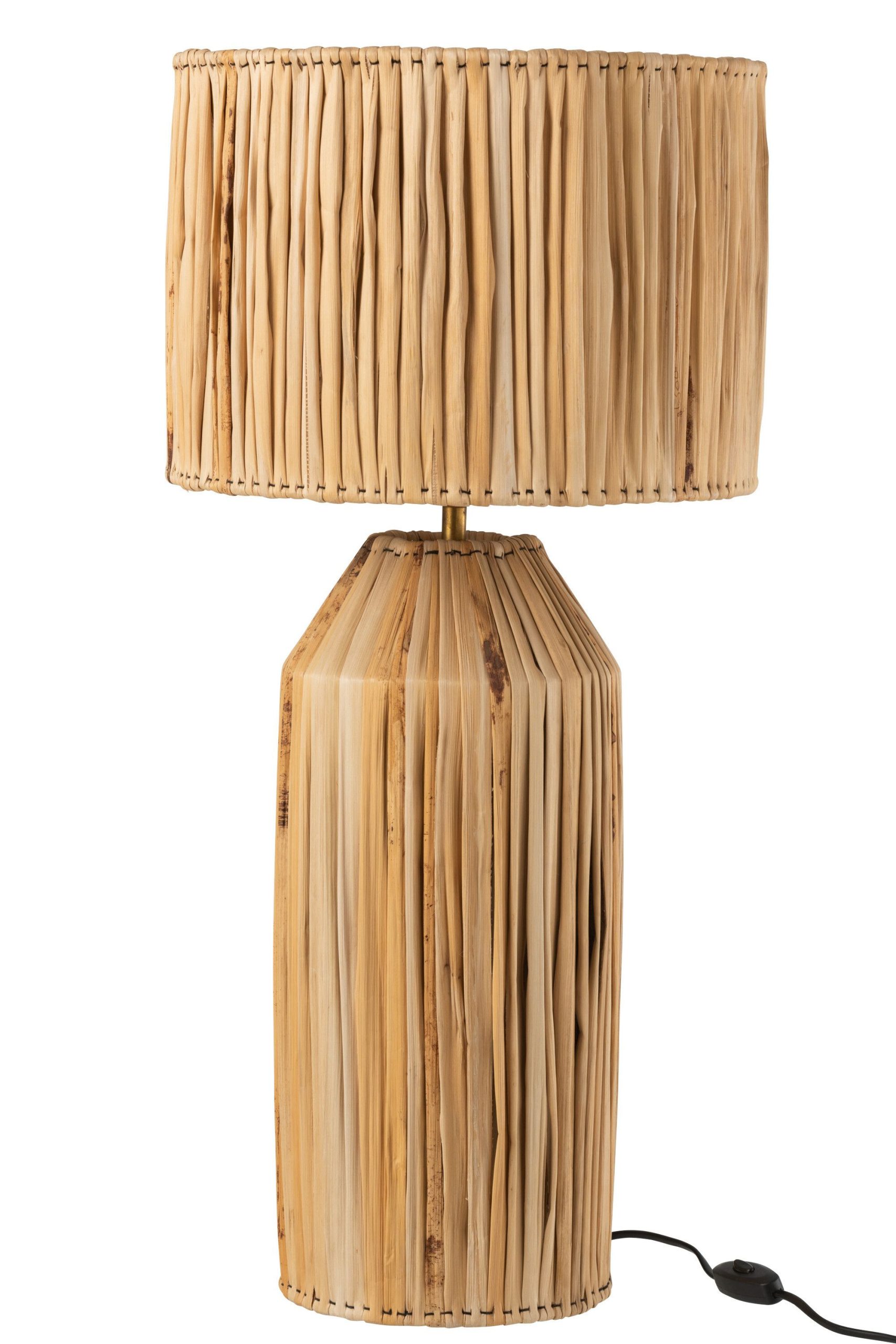 Lampe hanna en feuilles de bananier nature