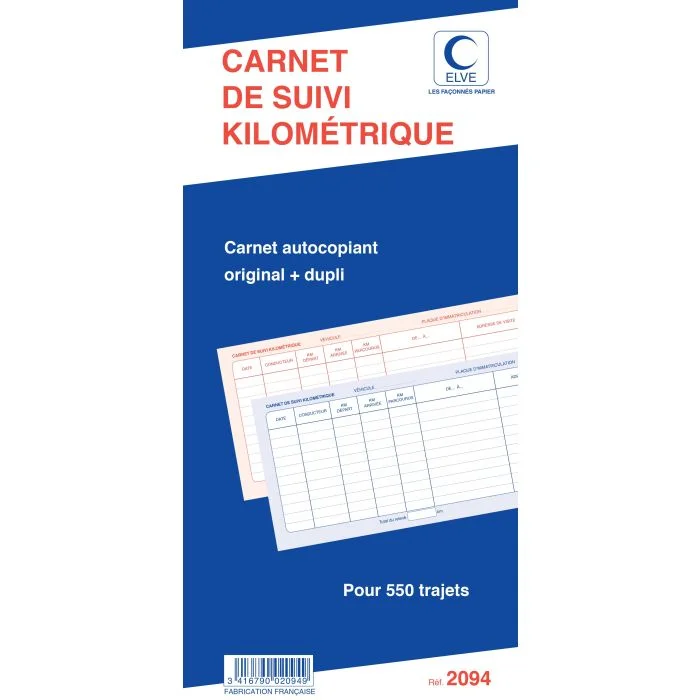 Carnet de Bord Véhicule Suivi kilométrique ELVE