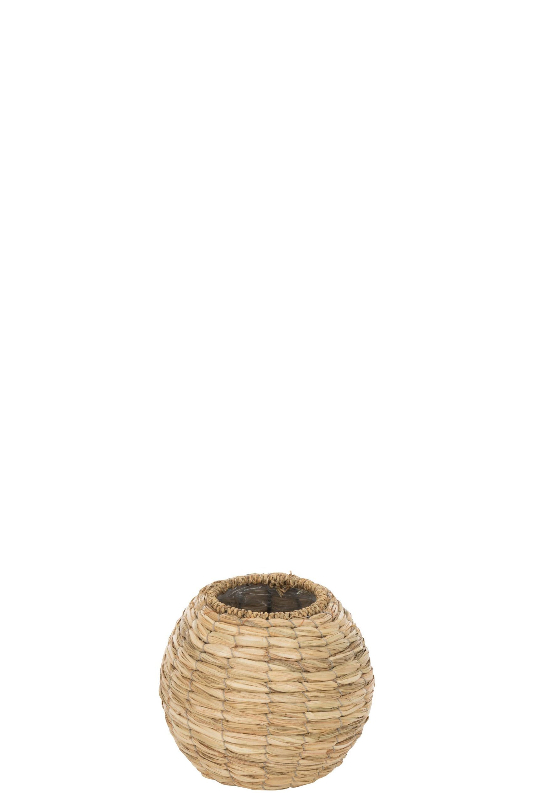 Vase yumi boule paille naturel small