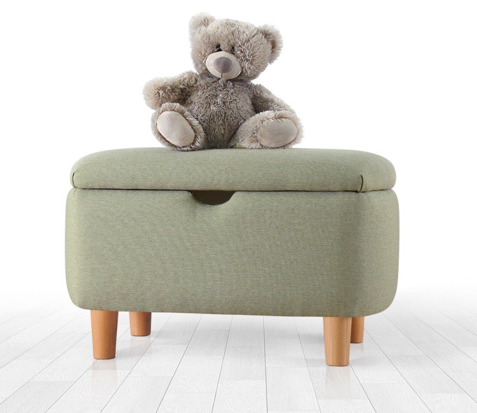 Pouf Fluffe - 50% coton / 50% velours - Vert