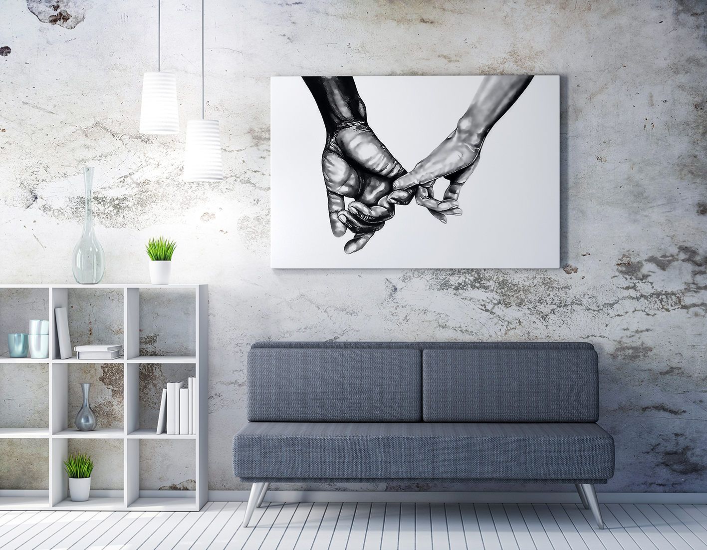 Wirtz Peinture sur toile décorative encadrée | 70x100 cm | Multicolore