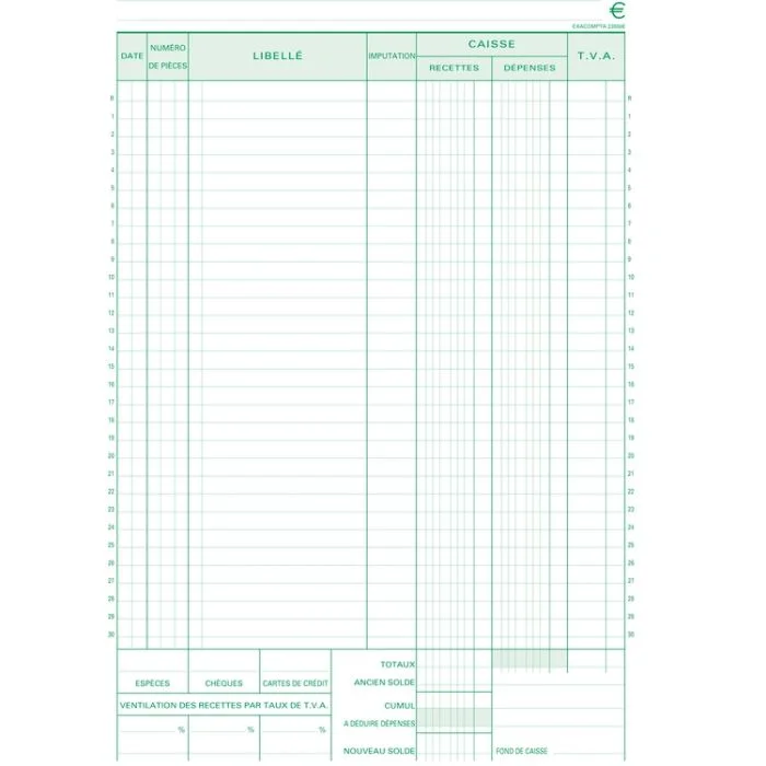 CAISSE Carnet autocopiant Dupli - 297 x 210 mm Exacompta 23550E