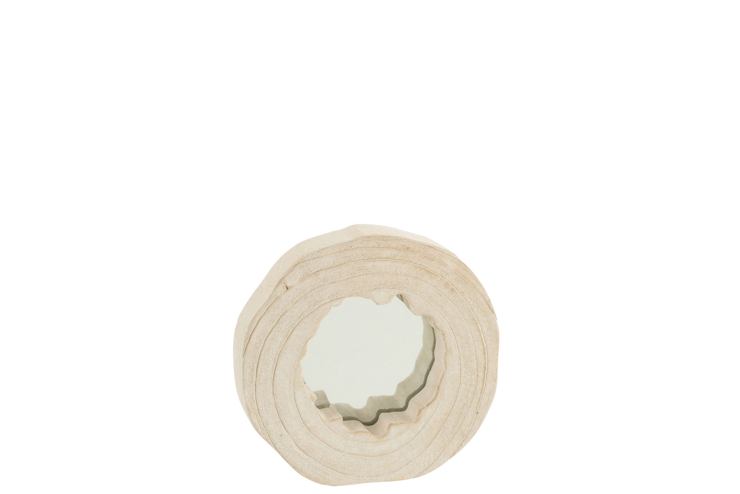 Miroir irregulier paulownia bois blanc small