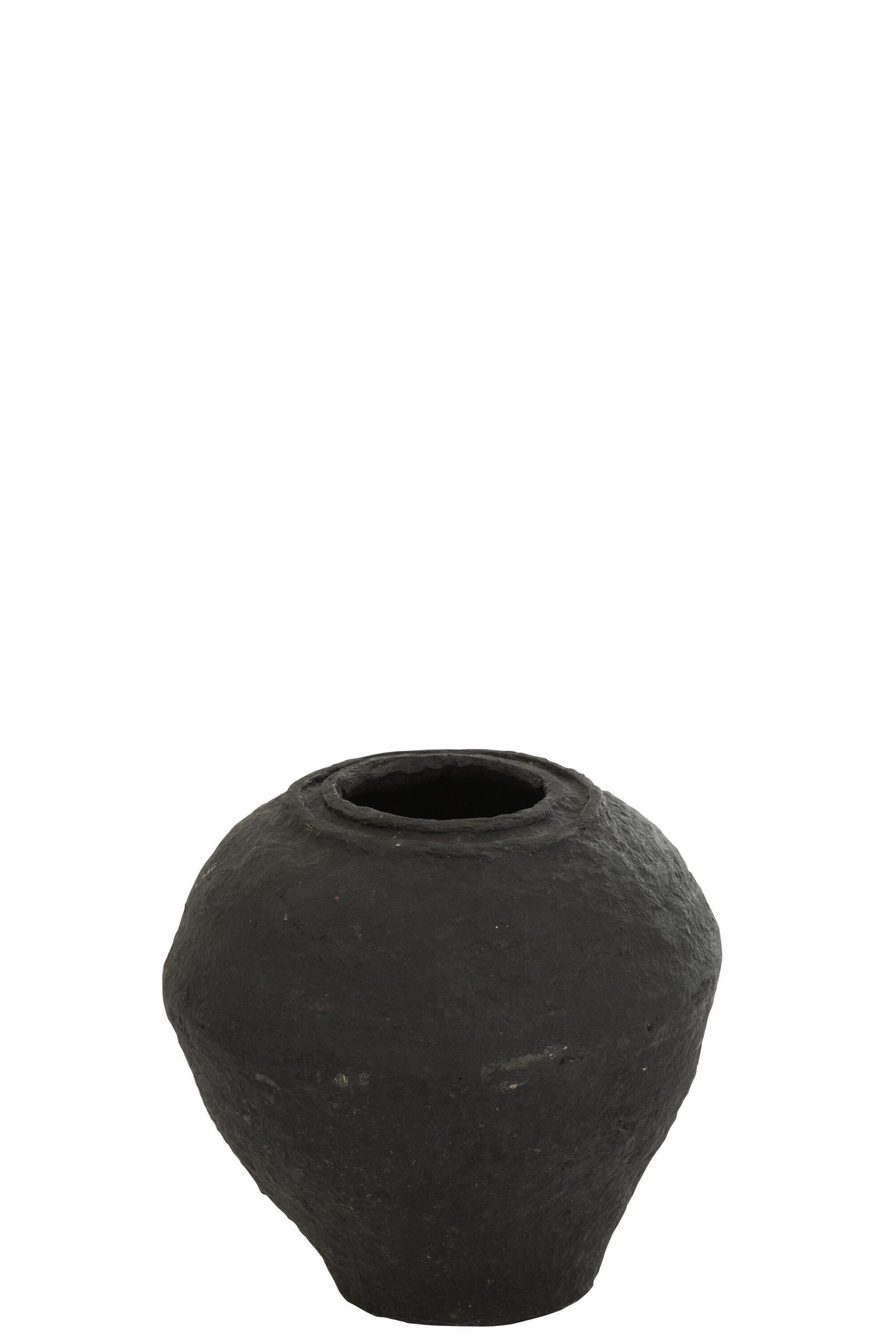 Vase papier mache noir small