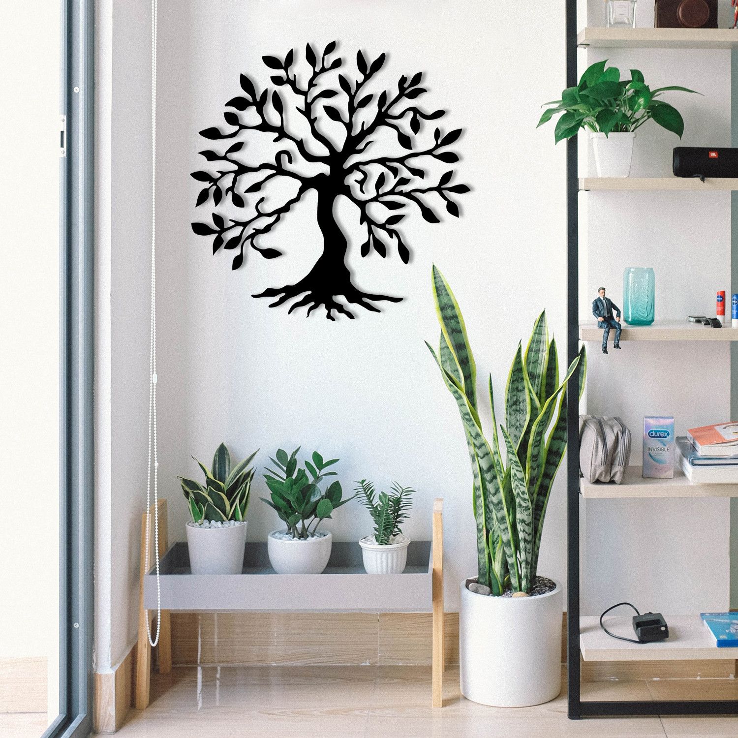 Wallity Decor Accessoire mural en métal | 100% métal, 1 d'épaisseur | Noir