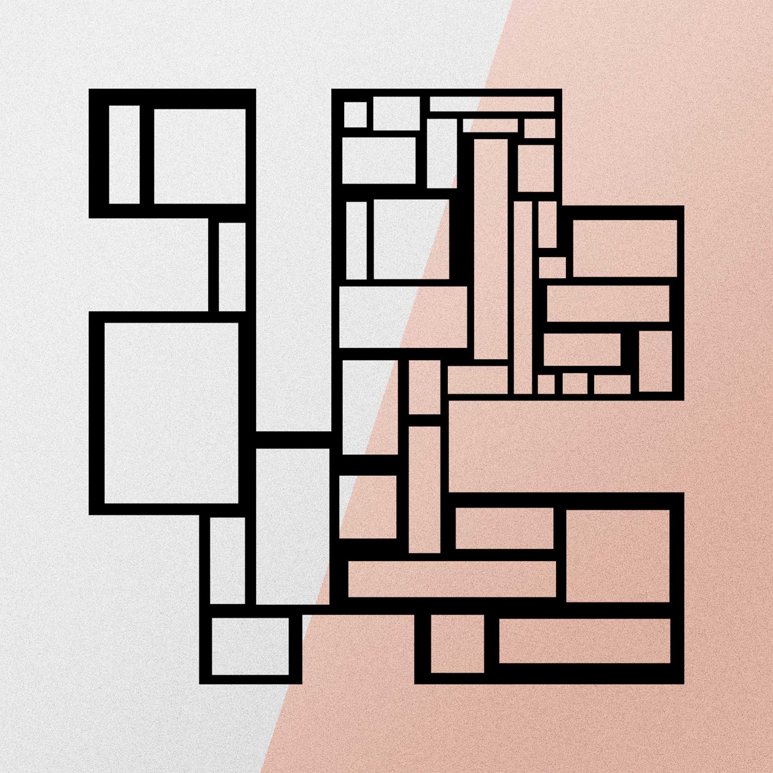 Wallity Décoration murale en métal | 100% métal | Noir